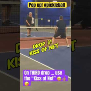 Third Shot DROP the NeT #pickleball #pickleballplayers #shorts #short #s...