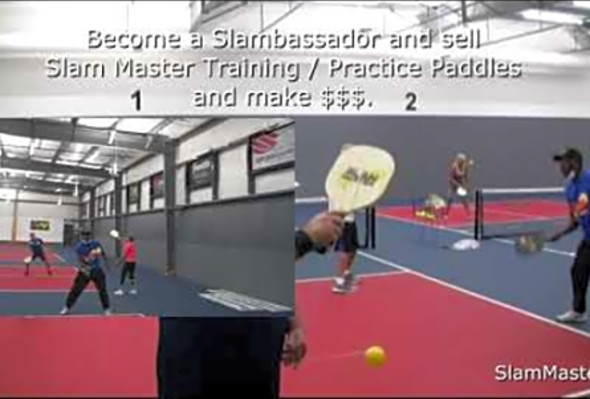 Slam Master Pickleball Practice / Training Paddle VOLLEY CHALLENGE - www.SlamMaster.net - WIN $$$