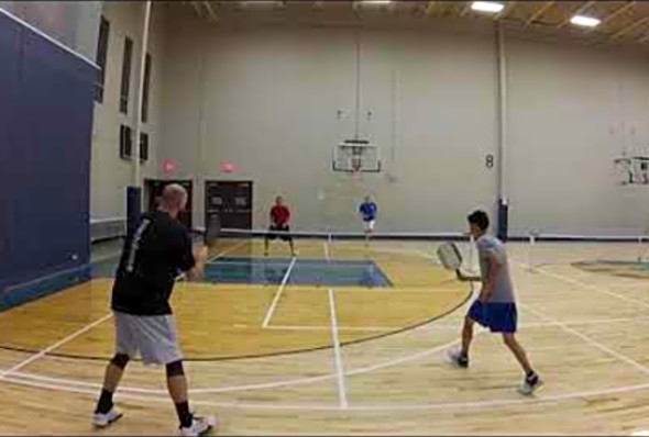 RR4 Matt &amp; Blake vs Jordan and Chris - Men&#039;s 4.5 Pentagon Pickleball Tournament 2020