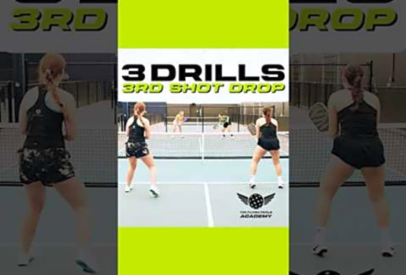 Practice like a Pro! 3 Smart Drills to Level Up Your Third Shot Drops! #pickleball #thirdshotdrop