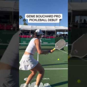 Genie Bouchard Pro Pickleball Debut #geniebouchard