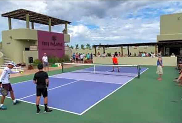 Game 1 Wyatt Stone/Nicky Golowich - Tres Palapas Resort Gold Medal Match: Junior Pickleball