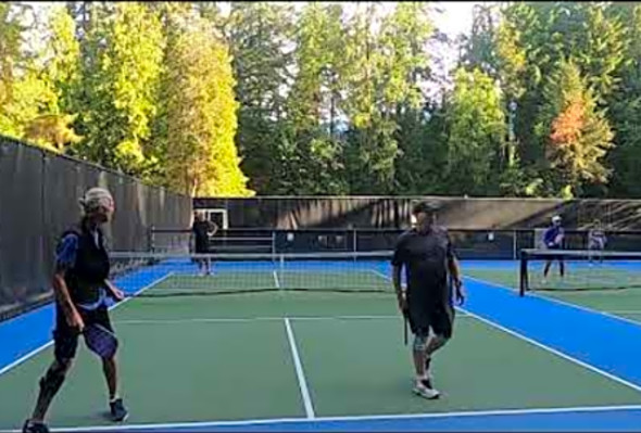 GH010284 Pickleball play at Murdo Frazer park in North Vancouver