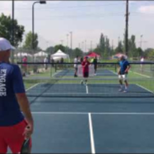 Yates &amp; Wright vs Evans &amp; Williams (3 of 3) 2018 Pickleball Tournament o...