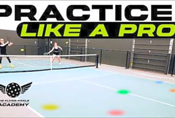 How to Drill Volleys like a Pro! Volley Target Practice from a Pro Pickleball Drilling Session