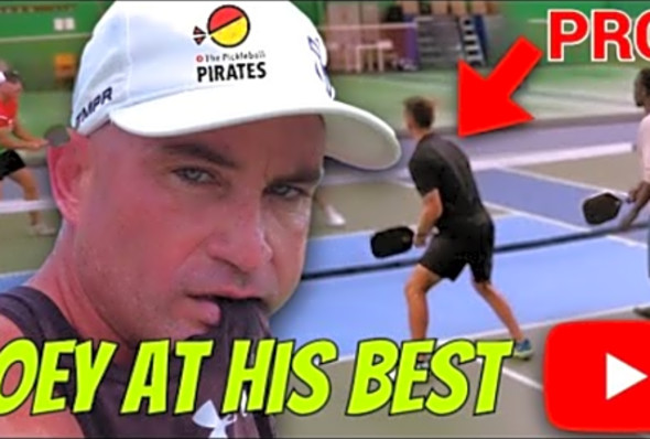Joey plays Pickleball 5.0s and a Pro in Men&#039;s Doubles