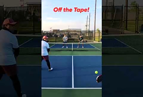 Off the Tap! #thepickleballrunner #pickleball #pickleballhighlights #highlights #shorts