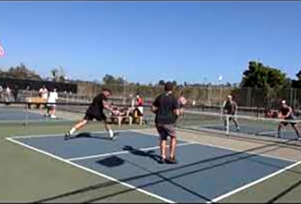 Bite Size Pickleball - How to Combat Middle Poachers - #shorts