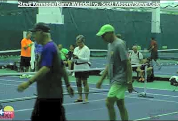 2018 TEXAS OPEN PICKLEBALL CHAMPIONSHIPS SENIOR OPEN MENS BRONZE SCOTT MOORE STEVE COLE STEVE KENNED