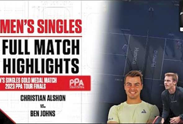2023 CIBC PPA Tour Finals Men&#039;s Singles Gold Medal Match - Ben Johns vs. Christian Alshon