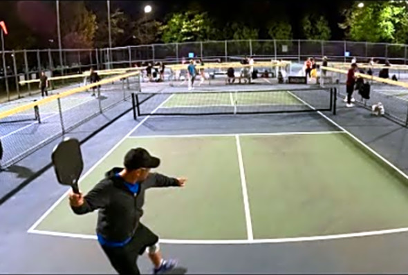 Pickleball Night Game Hour - Richmond BC Canada - Hugh Boyd DUPR Level Commentary