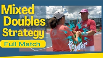 Tough Mixed Doubles Pickleball at the US Open - Comeback fight and Senior Pro pickleball strategy