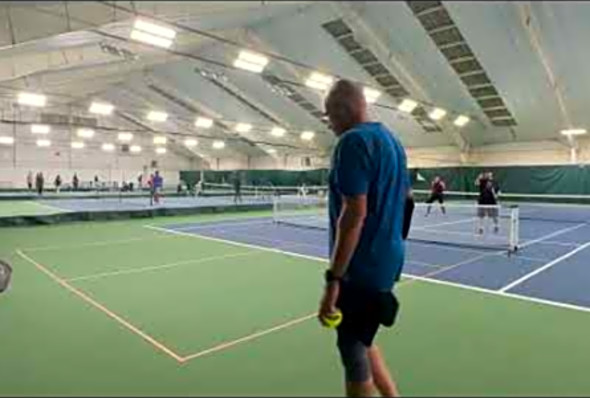 Rec Pickleball match 4 at Glastonbury Tennis Club - 11/8/23 (Dave/Jill vs. Karen/Eric).