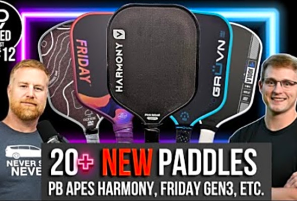 Pickleball Apes Harmony, Friday Gen3, Joola Hyperion Pro lV, GRUVN CRUZN, Roore, Etc.