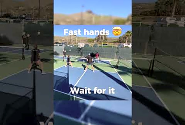 Fast hands! #pickleball #pickleballhighlights #firefight #pickleballislife