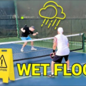 This Is What Playing Pickleball on WET Court Looks Like