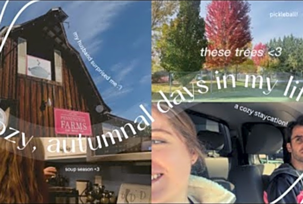 COZY AUTUMNAL DAYS IN MY LIFE - pickleball, book recs, an ode to soup season, and job hunting!