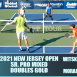 2021 NEW JERSEY PICKLEBALL OPEN SR. PRO MIXED DOUBLES GOLD: WITSKEN/WELS...