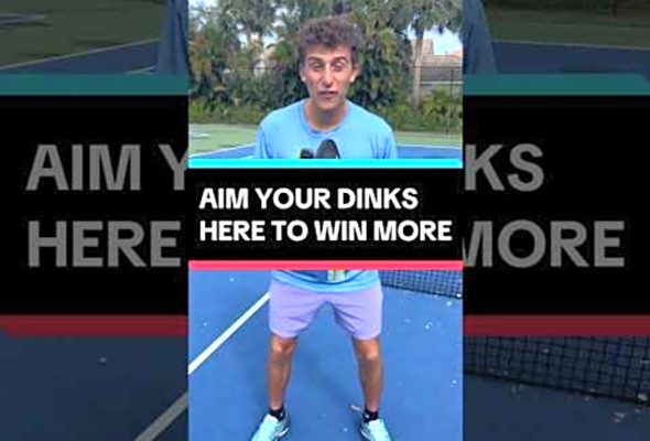 Pros aim their dinks HERE #pickleball #pickleballtips #shorts