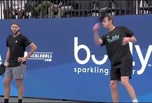 Sam Querrey CRAZY Pickleball Highlight shot vs Ben Johns