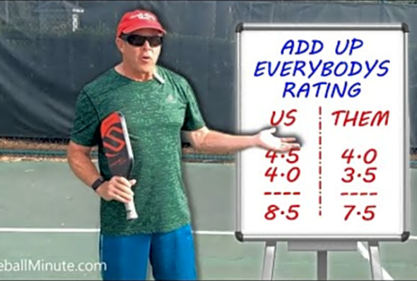 Add up everybody&#039;s rating - Pickleball Minute