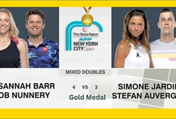 Mixed Doubles Gold Medal - Barr/Nunnery vs Jardim/Auvergne - 2023 NYC Open - Pickleball Highlights