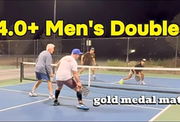GOLD MEDAL MATCH- 4.0 Men&#039;s Doubles Pickleball Tournament Uncut Footage (2024)