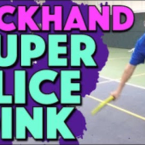 Super Slice Backhand Dink Cross Court - Push them back and set up your a...