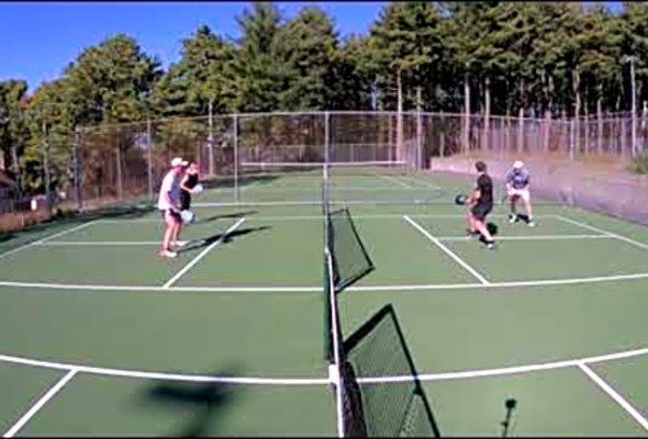 A solid 20 minutes of non-stop 4.5 pickleball action!