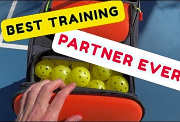 SLINGER PICKLEBALL BAG (the best training partner ever?). Subscribe for weekly uploads!