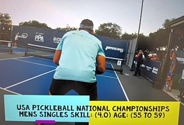 USA Pickleball National Championships Men&#039;s Singles Skill: (4.0) Age: (55 To 59) Edited With Scores