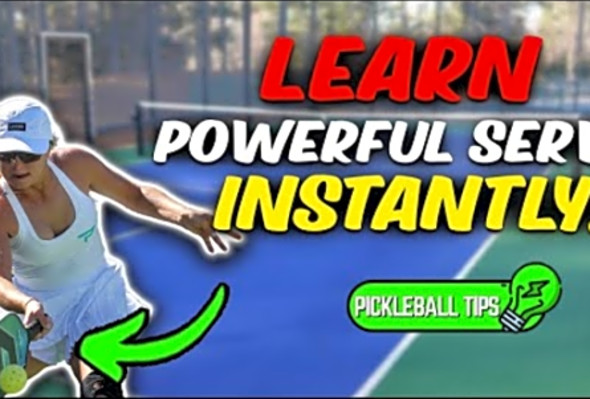 5 Easiest Tips For a POWERFUL Pickleball Serve INSTANTLY
