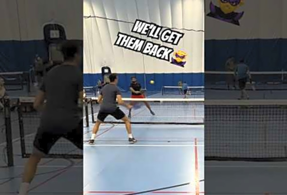 Well get them back just some pickleball highlights against another good 3.5 doubles team!
