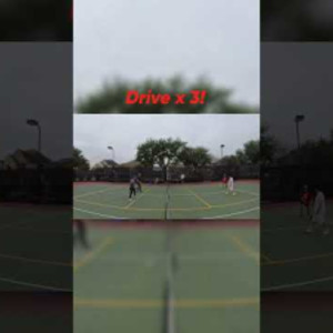 Drive x 3! #pickleball #pickleballhighlights #highlights #shorts #thepic...