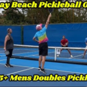 5.0 Mens Doubles Pickleball - Matt &amp; Steve vs Scott &amp; Raul - Delray Beac...