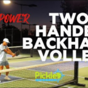 KEYS to a Hitting a Two-Handed Backhand Volley in Pickleball - Tips, Tri...