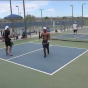 Gold Jeremy/Juan vs Pesa/Tyler (Pecos Legends Pickleball 2021/07/31)