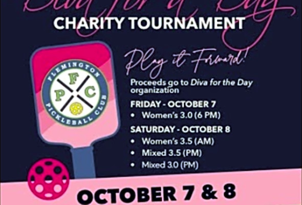 Flemington Pickleball Club 3rd Annual Diva for a Day Mixed Doubles 3.0