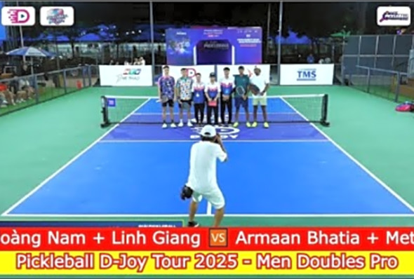L Hong Nam Linh Giang Armaan Bhatia Har Meta - Pickleball D-Joy Tour 2025 - Men Doubles Pro