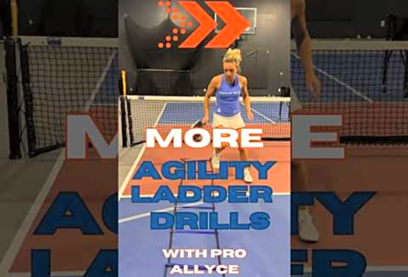 MORE Ladder Agility Drills from our sponosred pro atAllyce Jones Pickleball! Get moving!