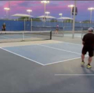Tennis-Style Pickleball made for Tennis Players at Gilbert Regional Park...