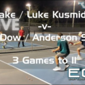 Scarpa / Dow -v- Kusmider / Kusmider - ECPL TopGun LIVE PickleBall 5.0 Dubs