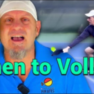 When to Volley Dink in Pickleball?