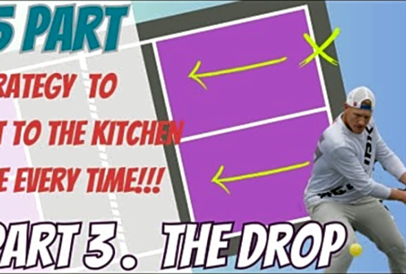 Master Your Pickleball Transition, and Win More Now! Part 3/5 The 3rd Shot Drop, and How to Use It