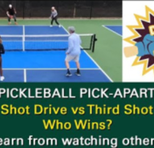 Pickleball! Two Ways To Play. 3rd Shot Drop vs 3rd Shot Drive. Learn fro...