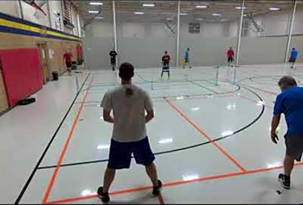 Week 4 Game 3 Winter 2017 Pickleball Ladder League