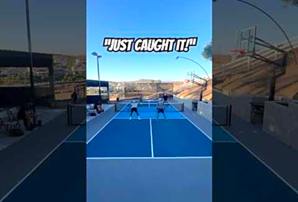 Nasty Backhand Punch! #pickleball #pickleballtips #pickleballdoubles #ppa #mlp #benjohns #shorts