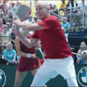 Agassi/Waters at the 2025 US Open Pickleball Championships