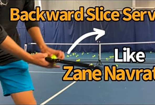 New Zane Navratil TWIST Serve - Brilliant Slice Spin!