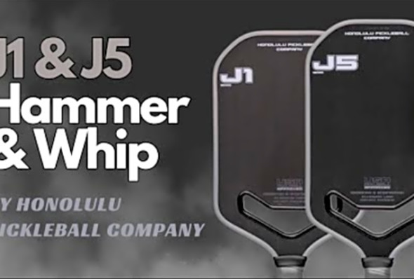 Unleash Your Game with the Hammer and Whip: J1 &amp; J5 (by Honolulu Pickleball company) Paddle Review